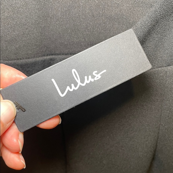 Lulu's Chic Black Sihana Black Halter Mermaid Maxi Dress Size Small NWT - Picture 6 of 7